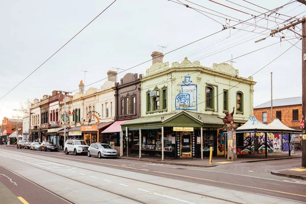 Brunswick St Architecture i Fitzroy Melbourne Australien — Stockfoto
