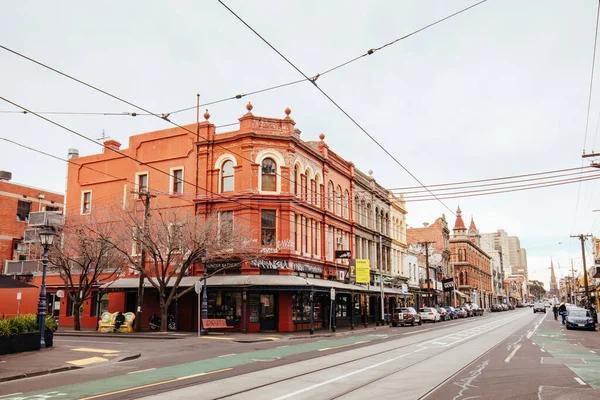 Brunswick St Architecture i Fitzroy Melbourne Australien — Stockfoto