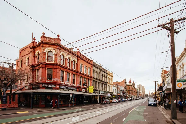 Brunswick St Architecture in Fitzroy Melbourne Australia — Zdjęcie stockowe