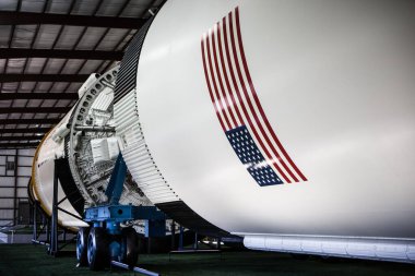 Satürn V Houston 'daki Uzay Merkezi' nde.