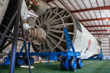 Satürn V Houston 'daki Uzay Merkezi' nde.