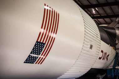 Satürn V Houston 'daki Uzay Merkezi' nde.