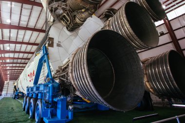 Satürn V Houston 'daki Uzay Merkezi' nde.