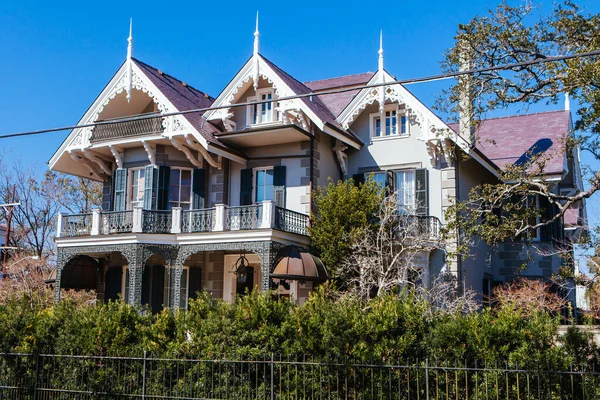 Garden District Architecture New Orleans USA — Stock Photo, Image