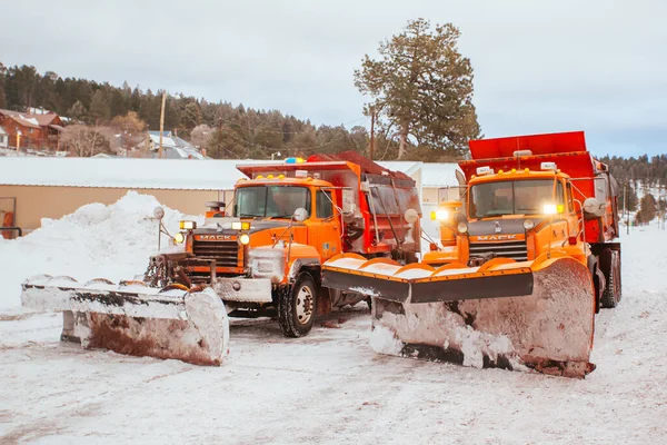 Snowplough Cloudcroft στο Νέο Μεξικό ΗΠΑ — Φωτογραφία Αρχείου