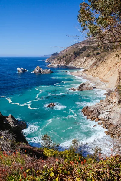 Big Sur Coastline View in California Stany Zjednoczone Ameryki — Zdjęcie stockowe