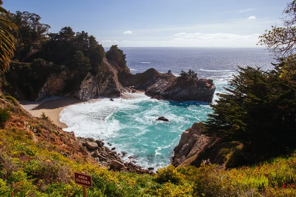 Vista litoral Big Sur na Califórnia EUA — Fotografia de Stock