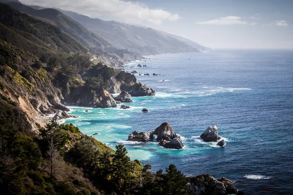 Vista litoral Big Sur na Califórnia EUA — Fotografia de Stock