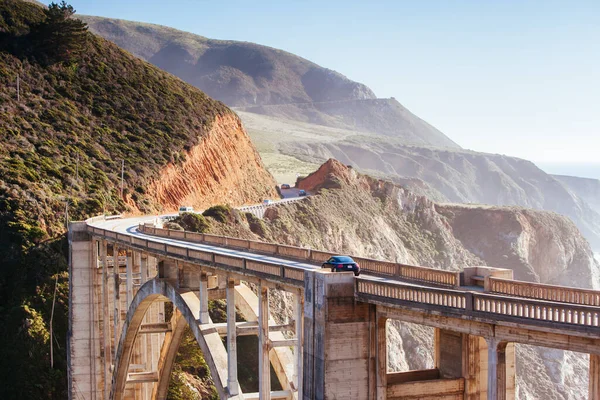 Bixby Bridge e Coastline a Big Sur USA — Foto Stock