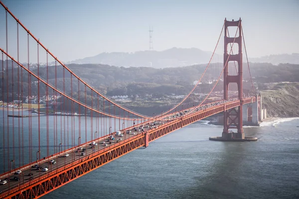 Golden Gate Vista al anochecer — Foto de Stock