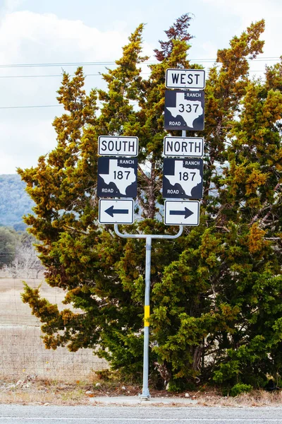 Texas Highway Bejelentkezés Egyesült Államok — Stock Fotó