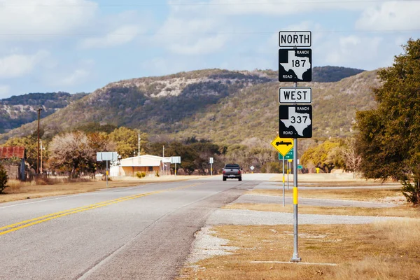 Texas Highway Entrar EUA — Fotografia de Stock