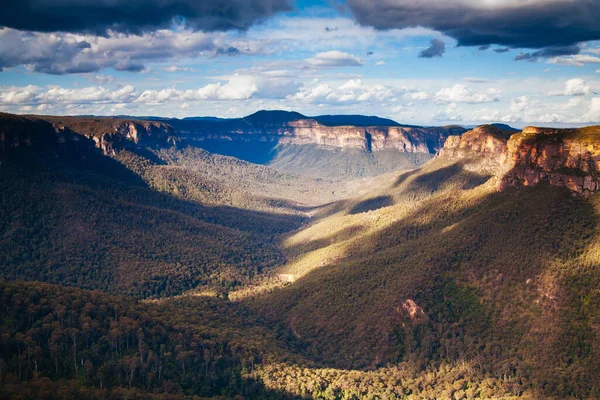 Vista del Valle de las Montañas Azules en Australia — Foto de Stock