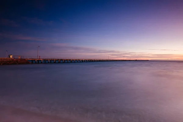 Roggen-Pier bei Sonnenaufgang in Australien — Stockfoto