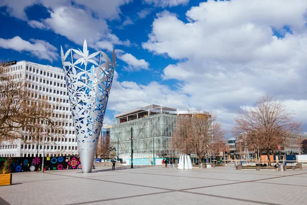 La escultura del Cáliz Christchurch Nueva Zelanda — Foto de Stock