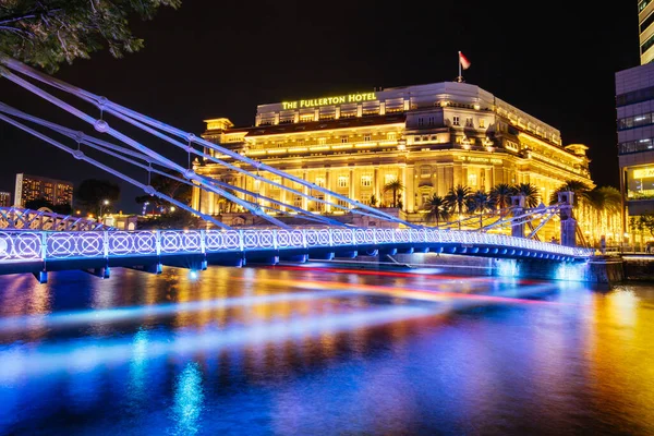 O Hotel Fullerton em Singapura — Fotografia de Stock