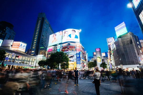 Shibuya átkelés Tokióban Japán — Stock Fotó