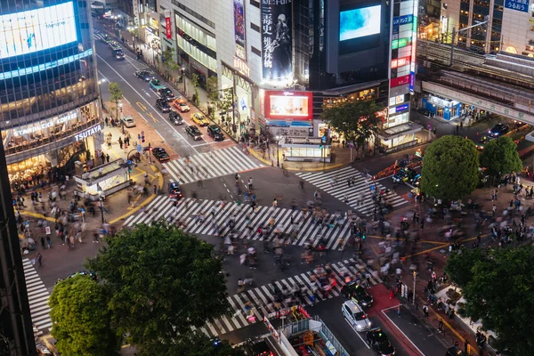 Shibuya átkelés Tokióban Japán — Stock Fotó