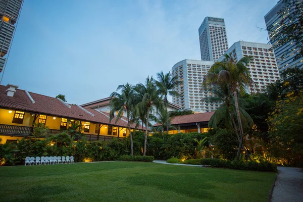 Iconic Raffles Hotel Szingapúrban — Stock Fotó