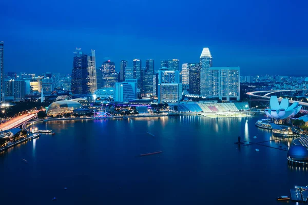 Singapur Urban Skyline desde el Área Central — Foto de Stock