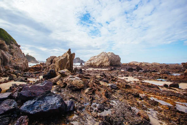 Narooma Avustralya 'daki Glasshouse Rocks Plajı — Stok fotoğraf