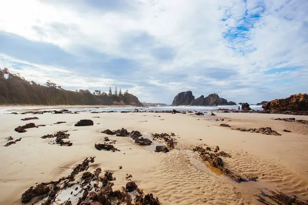 Narooma Avustralya 'daki Glasshouse Rocks Plajı — Stok fotoğraf