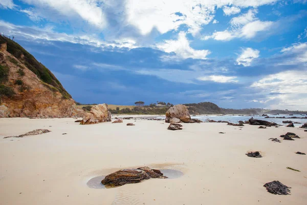 Narooma Avustralya 'daki Glasshouse Rocks Plajı — Stok fotoğraf