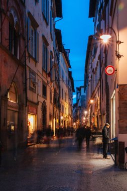 Lucca sokakları İtalya 'da