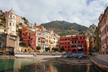 İtalya 'daki Vernazza Liman Bölgesi