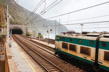 İtalya 'daki Corniglia Tren İstasyonu