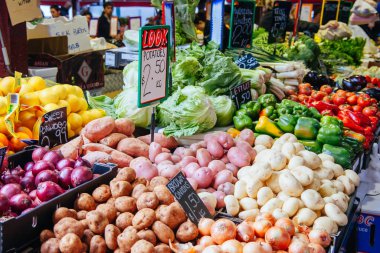 Melbourne Avustralya 'daki Vict Market