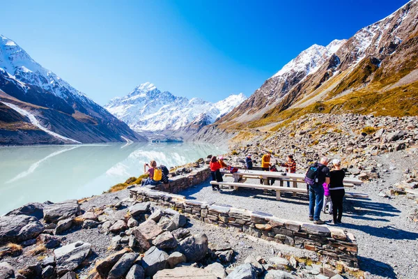 Hooker Valley Track Mt Cook Νέα Ζηλανδία — Φωτογραφία Αρχείου