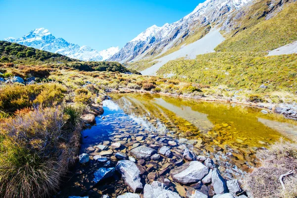 Hooker Valley Track Mt Cook New Zealand — 图库照片
