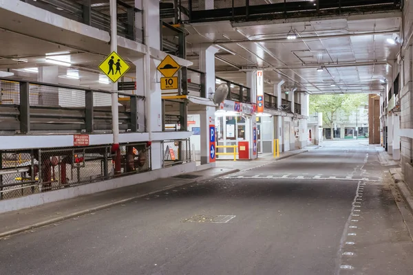 Rues tranquilles de Melbourne pendant la pandémie de coronavirus — Photo