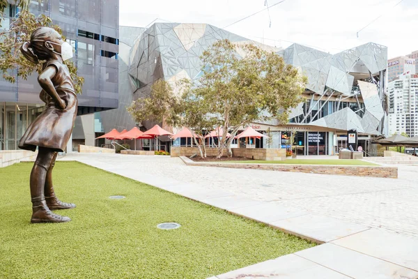 Quiet Melbourne Streets During Coronavirus Pandemic — Stock Photo, Image