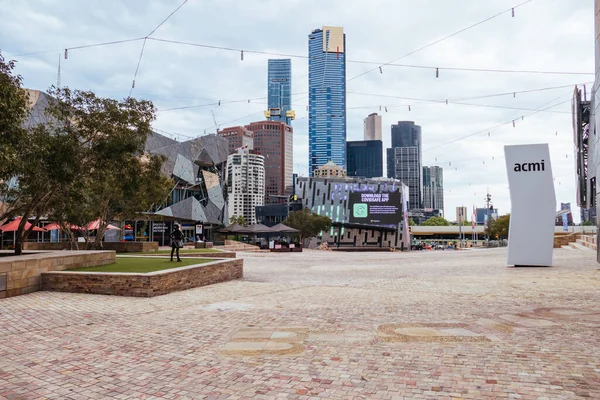 Ciche ulice Melbourne podczas pandemii koronawirusowej Obrazy Stockowe bez tantiem