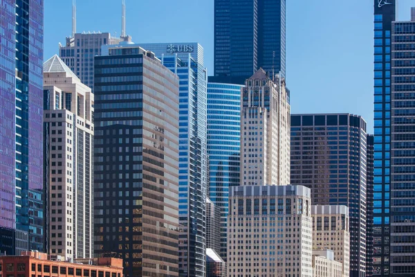 Архитектура зданий Чикаго в США — стоковое фото