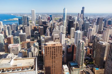 Amerika 'daki Chicago Skyline.