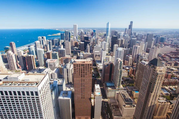 美国的芝加哥天际线 — 图库照片
