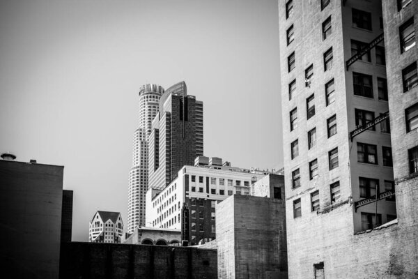 Los Angeles, USA - 14 July, 2014: General architecture in Downtown Los Angeles