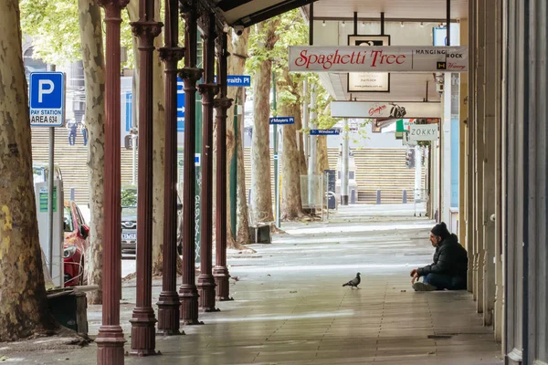 Quiet Melbourne Streets During Coronavirus Pandemic — Stock Photo, Image