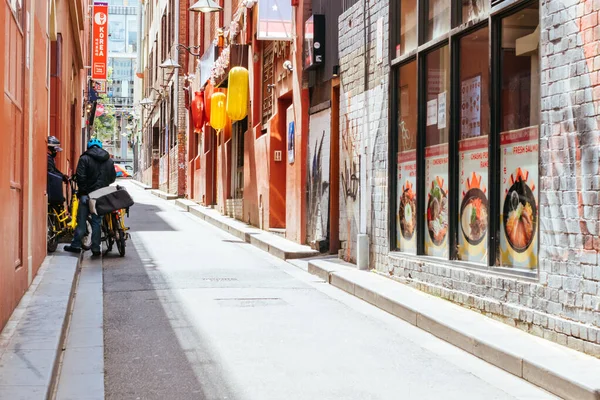 Rues tranquilles de Melbourne pendant la pandémie de coronavirus — Photo