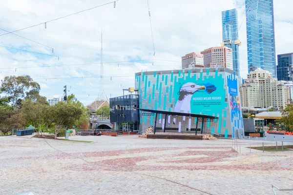 Tiché ulice Melbourne během pandemie coronaviru — Stock fotografie