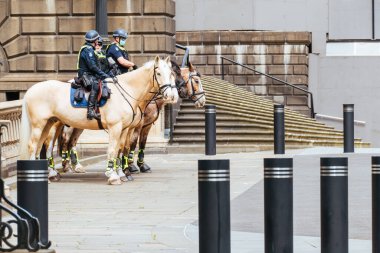 Coronavirus salgını sırasında Melbourne Polis Devriyesi
