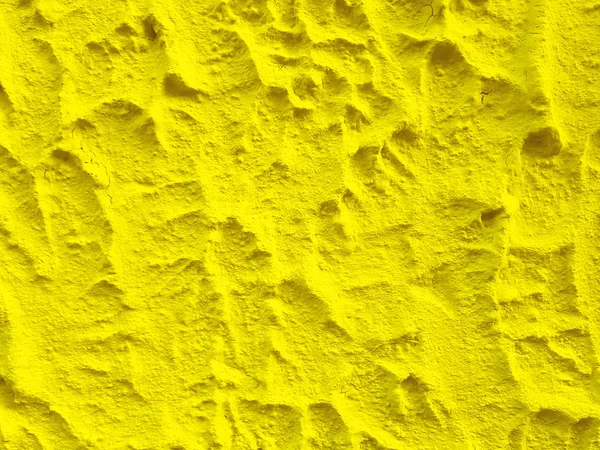 Blank cement plaster texture surface of wall yellow background. — Stock Photo, Image