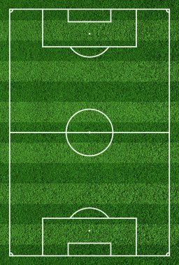 üst görünümden futbol sahası veya futbol sahası.