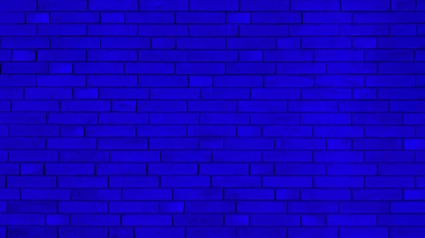 Navy blue regular brick wall texture background. — Stock Photo, Image