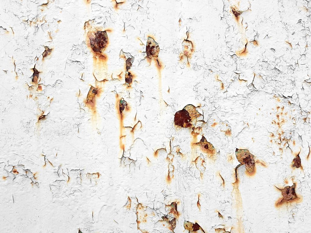 Rusty white sheet texture background.