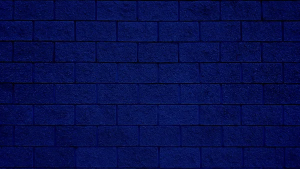 Azul marinho cor tijolo parede textura . — Fotografia de Stock