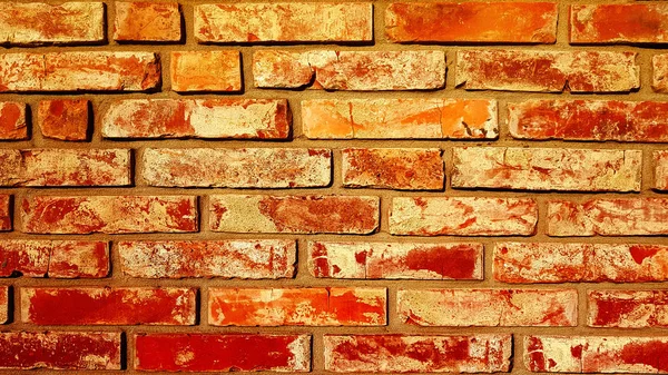 Áspero vazio tijolo parede textura fundo. — Fotografia de Stock